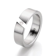 TENO Stainless Steel Diamond Band - FINAL SALE